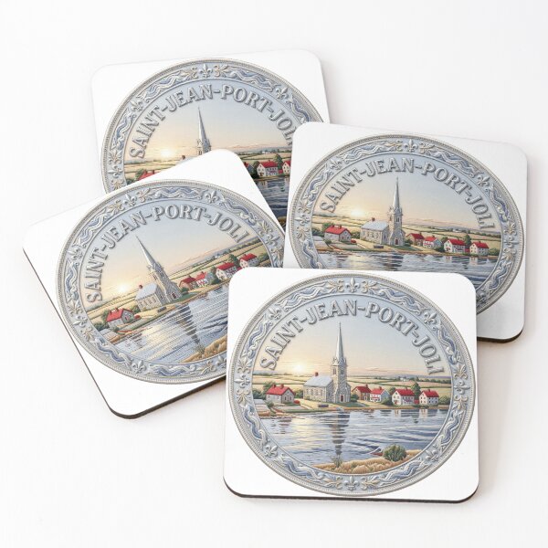 Item preview, Saint Jean Port Joli Quebec Canada Riverside Village Church Spire Embroidered Patch Sticker designed and sold by Imaginarium of Chaos falcon88 .