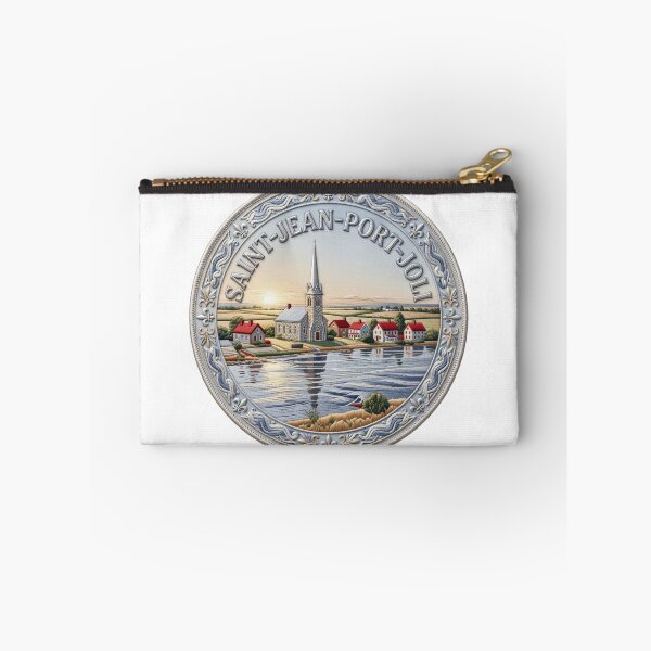 Item preview, Saint Jean Port Joli Quebec Canada Riverside Village Church Spire Embroidered Patch Sticker designed and sold by Imaginarium of Chaos falcon88 .