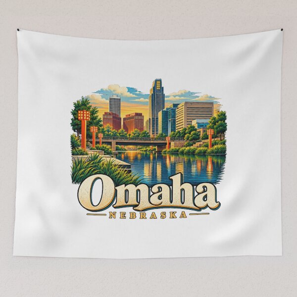 Item preview, Vintage Omaha Nebraska Travel Souvenir Landmark Gift designed and sold by MichaeIRellov.