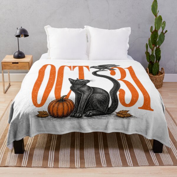 Item preview, Halloween Black Cat and Raven designed and sold by Chaya Reid.