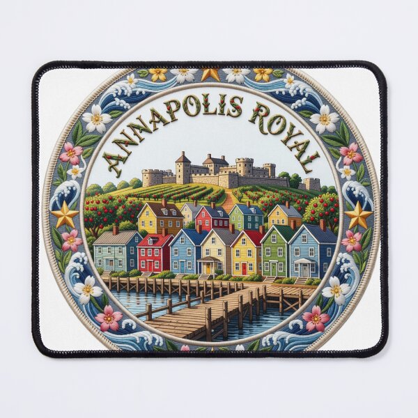 Item preview, Annapolis Royal Nova Scotia Canada Historic Acadian Town Orchard Embroidered Patch Sticker designed and sold by Imaginarium of Chaos falcon88 .
