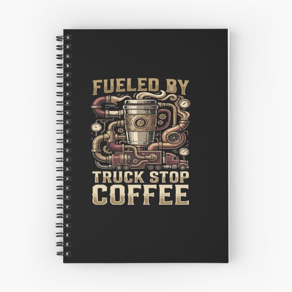 Item preview, Fueled By Truck Stop Coffee Trucker Mechanic designed and sold by AmeliaShirts.