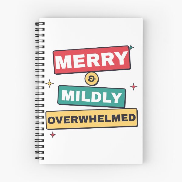 Item preview, Merry and Mildly Overwhelmed Funny Christmas designed and sold by violetteskyart-vioart.