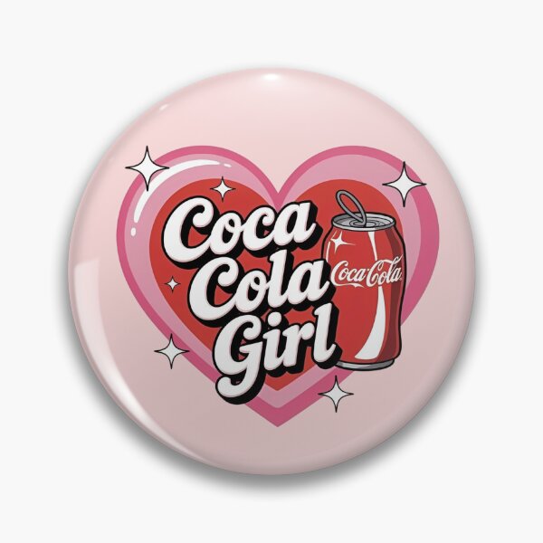 Item preview, Coca Cola Girl Retro Pink Heart designed and sold by Moonifillst.