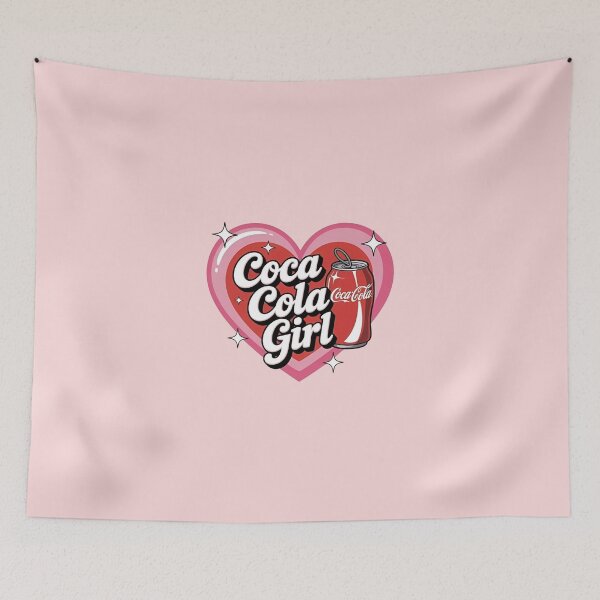 Item preview, Coca Cola Girl Retro Pink Heart designed and sold by Moonifillst.