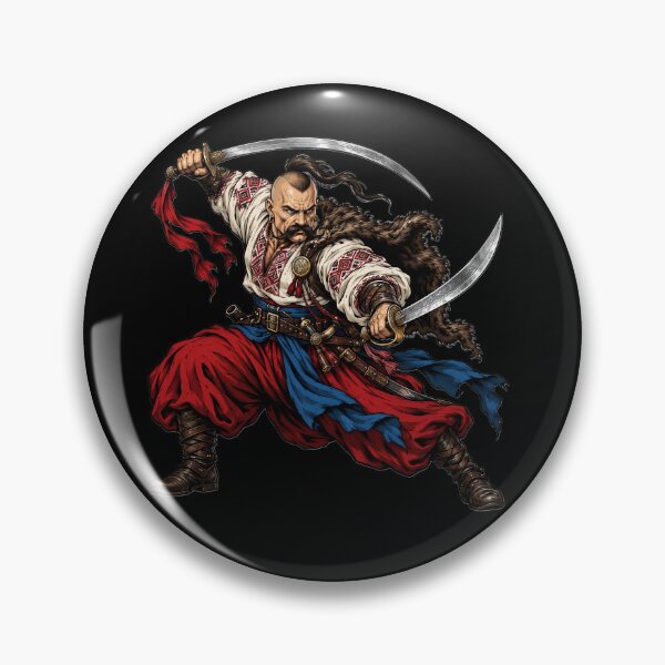 Item preview, Ukrainian Cossack Dual Sabre Master Warrior designed and sold by ValhallaHub.