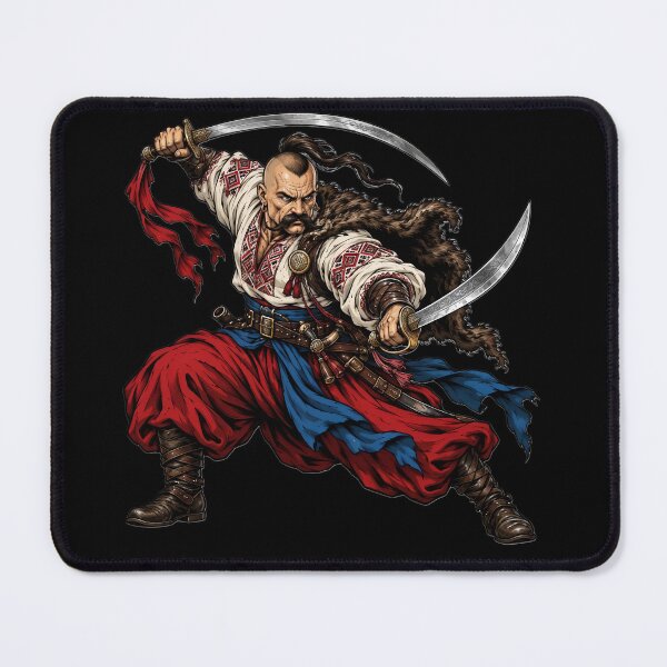 Item preview, Ukrainian Cossack Dual Sabre Master Warrior designed and sold by ValhallaHub.