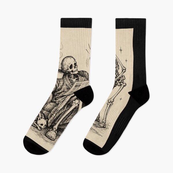 Item preview, Dead Tired Skeletons – Vintage Morning Coffee Humor designed and sold by Blink Art Studio.