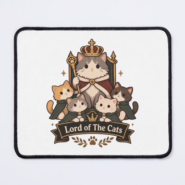 Item preview, Lord of The Cats - Majestic Cat Illustration with Regal Design ⭐⭐⭐⭐⭐ designed and sold by FilthyOldHag.