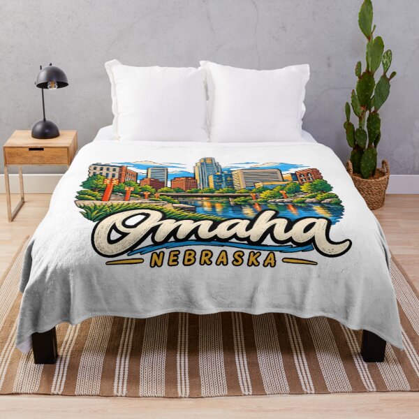 Item preview, Hand Drawn Omaha Nebraska Travel Souvenir Landmark Gift designed and sold by MichaeIRellov.
