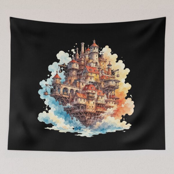 Item preview, Moving Castle Watercolor designed and sold by Still101Jamars.