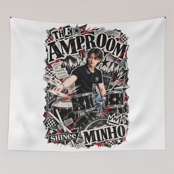 Item preview, Minho SHINee The Amp Room Scratched Noir Graphic designed and sold by Valeree Store.