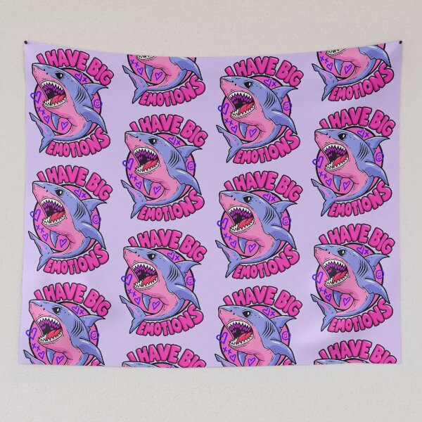 Item preview, Shark I Have Big Emotions designed and sold by btluvs.