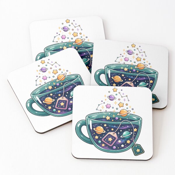 Item preview, Cosmic Galaxy Tea Cup - Cute Space Tea and Kawaii Celestial Design designed and sold by LexaArtworks.
