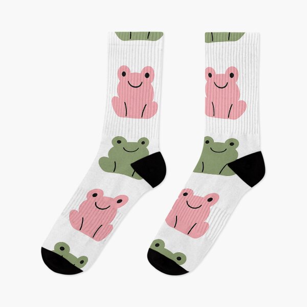 Item preview, Cute Pink and Sage Green Frog Pattern designed and sold by artswag.