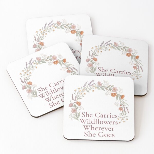 Item preview, She Carries Wildflowers Wherever She Goes designed and sold by SnazzifyDigital.