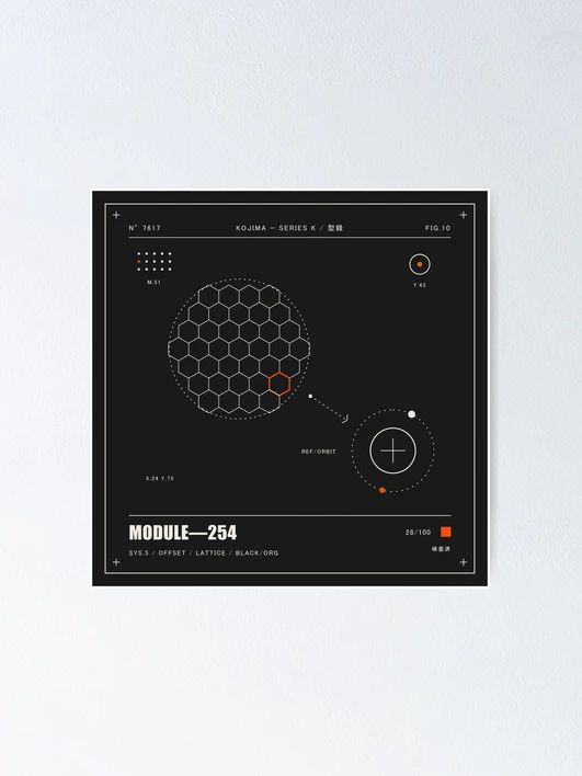 Thumbnail 1 of 3, Poster, Kojima Module 254 designed and sold by PilsDesign.