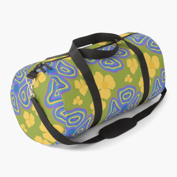 Item preview, Psychedelic Retro Olive & Mustard Floral designed and sold by wissal.studio.