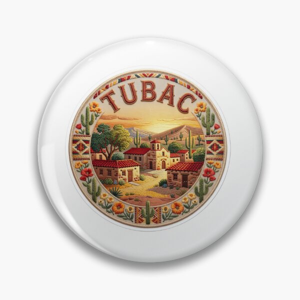Item preview, Parche bordado de adobe de Tubac, Arizona, EE. UU., de la aldea de artistas coloniales españoles. designed and sold by Imaginarium of Chaos falcon88 .