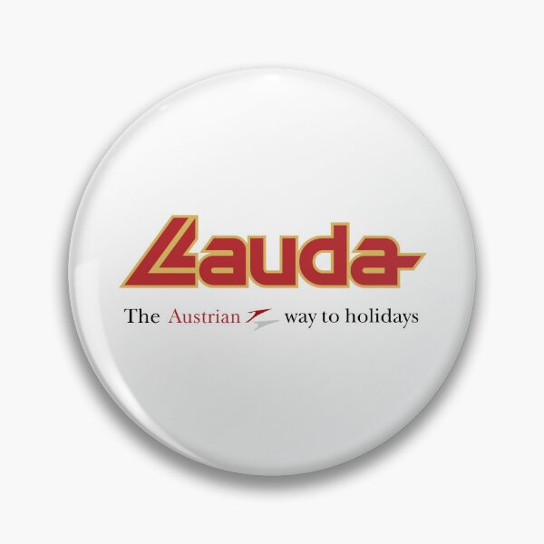 Item preview, Lauda Air Logo Red and Gold Austrian Holiday Airline designed and sold by Ellichildhood.