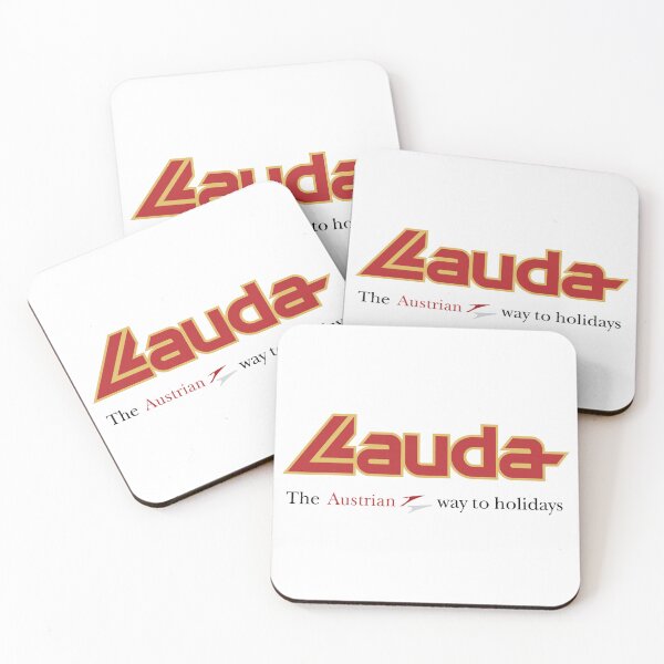 Artikelvorschau, Lauda Air Logo Rot und Gold Austrian Holiday Airline entworfen und verkauft von Ellichildhood.