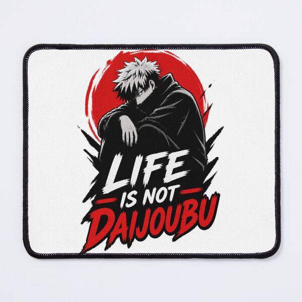 Item preview, Life is Not Daijoubu – Expressive Japanese Phrase Design for Everyday Inspiration designed and sold by RedMarbleStudio.