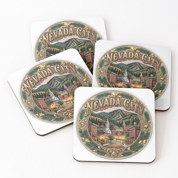 Item preview, Nevada City California USA Gold Rush Victorian Mountain Village Embroidered Patch Sticker designed and sold by Imaginarium of Chaos falcon88 .