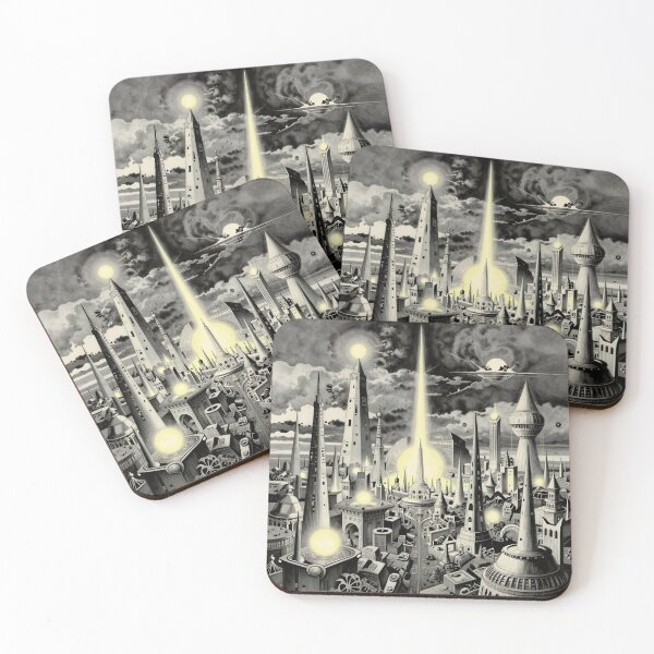 Item preview, Fantasy Futuristic City designed and sold by KiraChie.