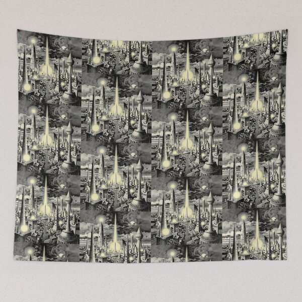 Item preview, Fantasy Futuristic City designed and sold by KiraChie.