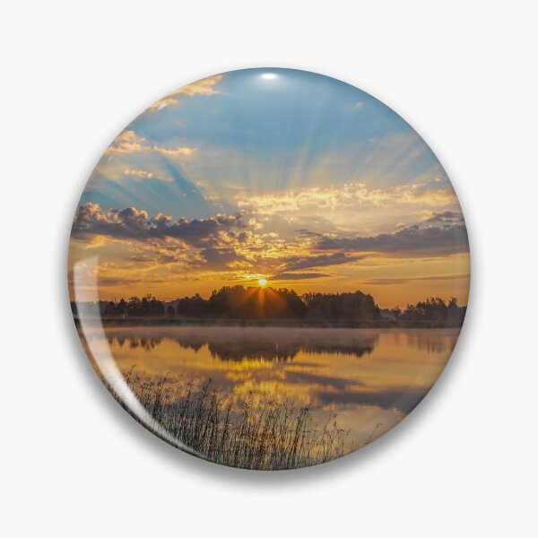 Item preview, Peaceful Lakeside Sunrise designed and sold by Veikko  Suikkanen.