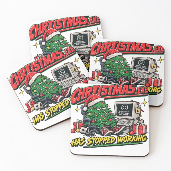 Item preview, Christmas.exe Has Stopped Working Funny Christmas Computer Error Meme T-Shirt designed and sold by VladaWhat.