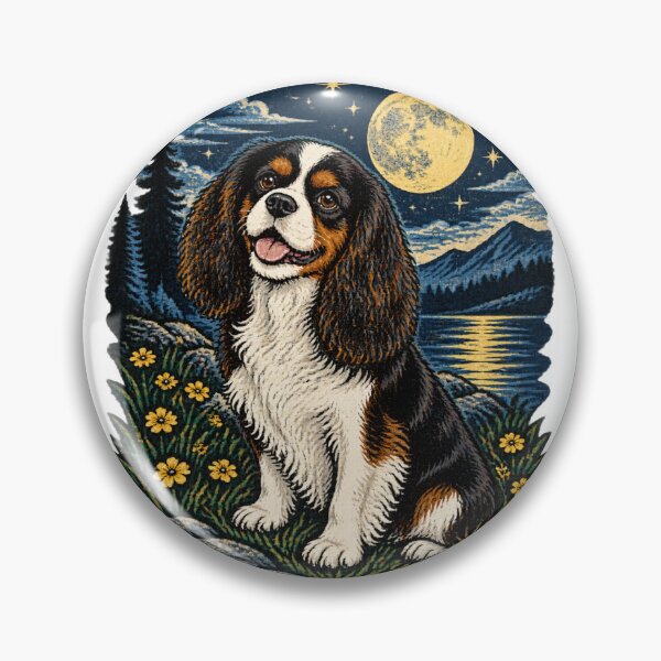 Item preview, Tri Color Cavalier King Charles Spaniel Night T Shirt LIMITED EDITION designed and sold by dejan1471.
