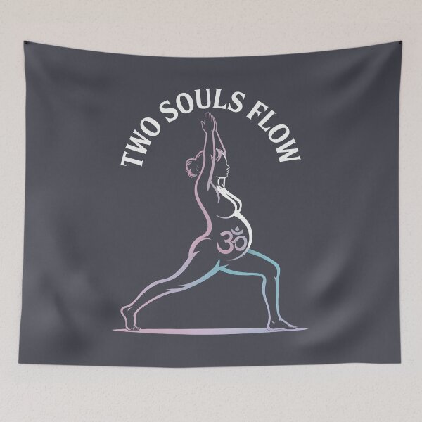 Item preview, Two Souls Flow Pink Purple Gradient Om Piece designed and sold by 108stillness.