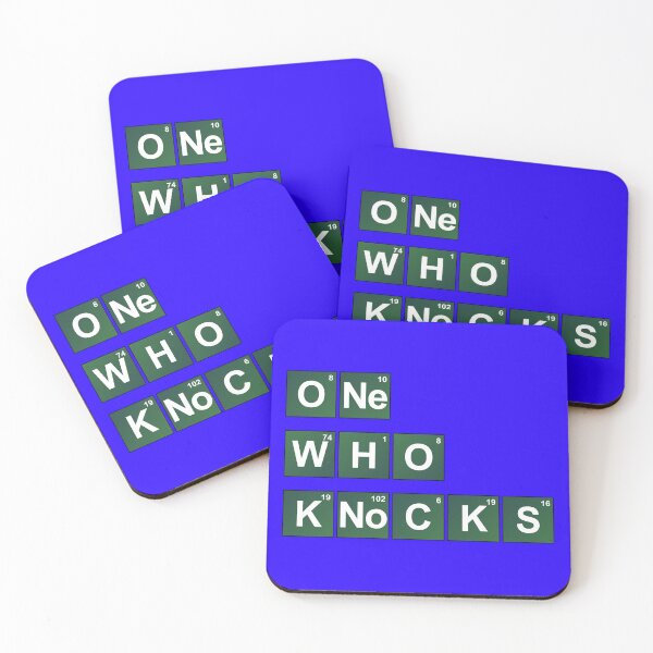 Item preview, One Who Knocks (Periodic Table Squares) designed and sold by Karate Octopus.