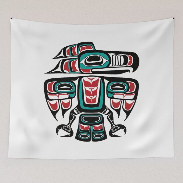 Item preview, Haida Tlingit Native Raven Totem designed and sold by Hannoreuter11.