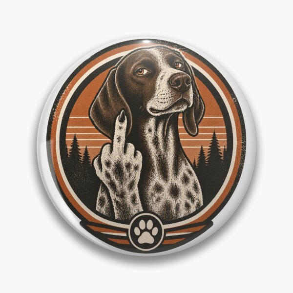 Item preview, Rude German Shorthaired Pointer Dog Showing Middle Finger Illustration PERFECT GIFT FOR YOU AND FRIENDS designed and sold by dejan1471.