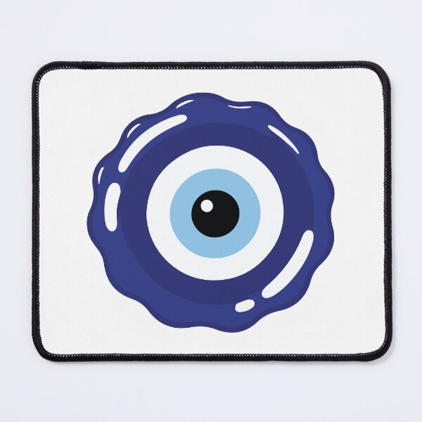 Item preview, Blue Evil Eye Nazar Symbol with Wavy Outline designed and sold by FemmePod.