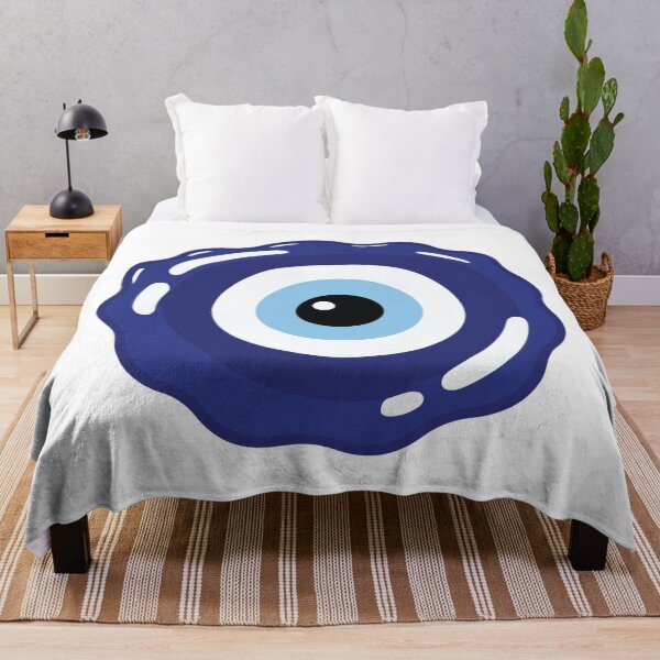 Item preview, Blue Evil Eye Nazar Symbol with Wavy Outline designed and sold by FemmePod.