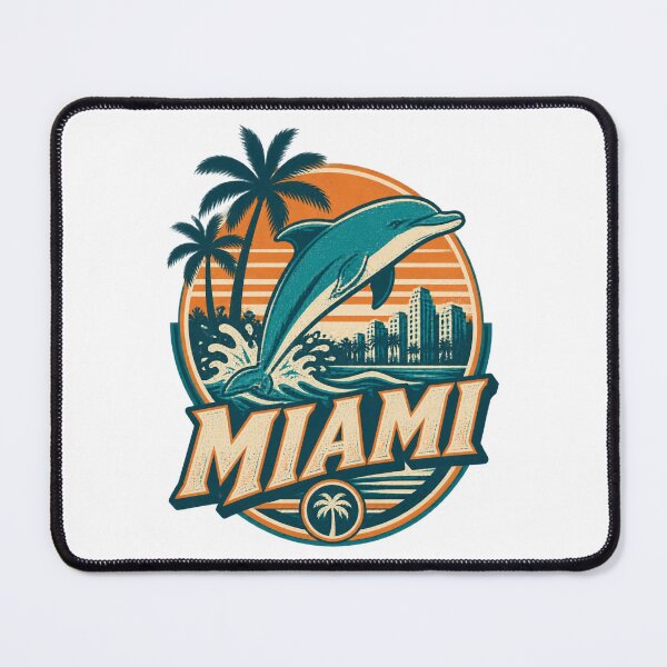 Item preview, Miami Dolphins Retro Vintage Style Football Fan Design designed and sold by Maxim Burner.