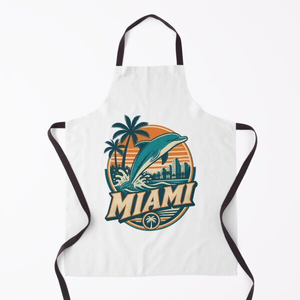 Item preview, Miami Dolphins Retro Vintage Style Football Fan Design designed and sold by Maxim Burner.