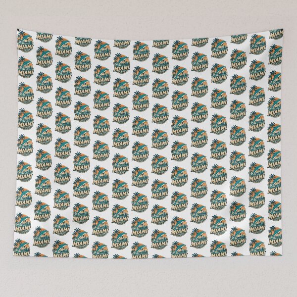 Item preview, Miami Dolphins Retro Vintage Style Football Fan Design designed and sold by Maxim Burner.