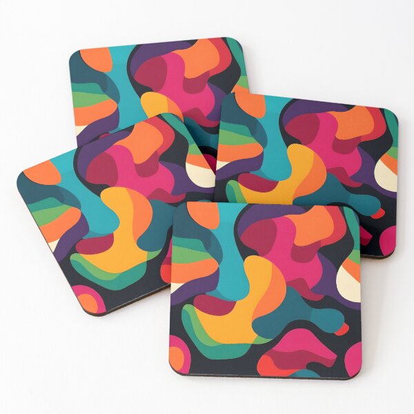 Item preview, Vibrant Neon Abstract Organic Shapes designed and sold by MOBI-CASE.