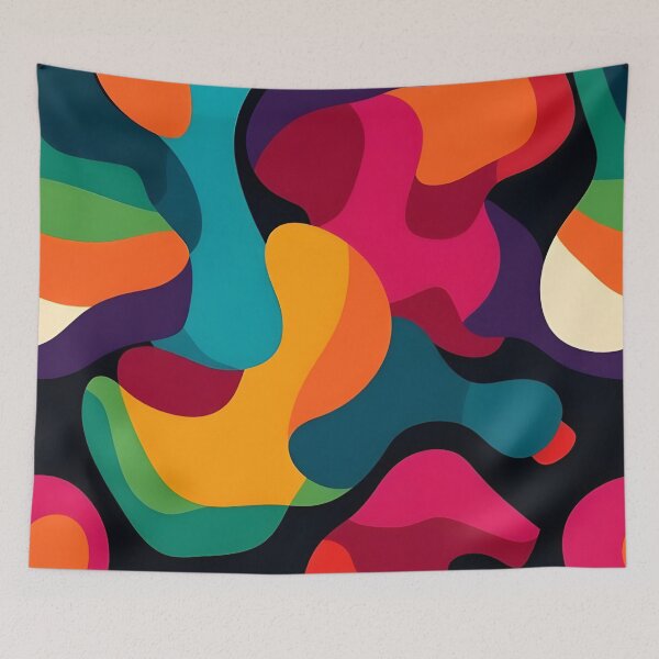 Item preview, Vibrant Neon Abstract Organic Shapes designed and sold by MOBI-CASE.