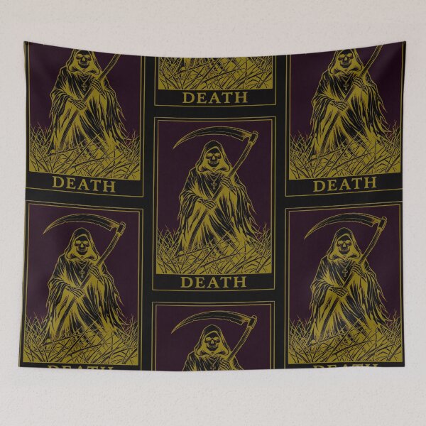 Item preview, Death Tarot Card Grim Reaper designed and sold by weirdove.