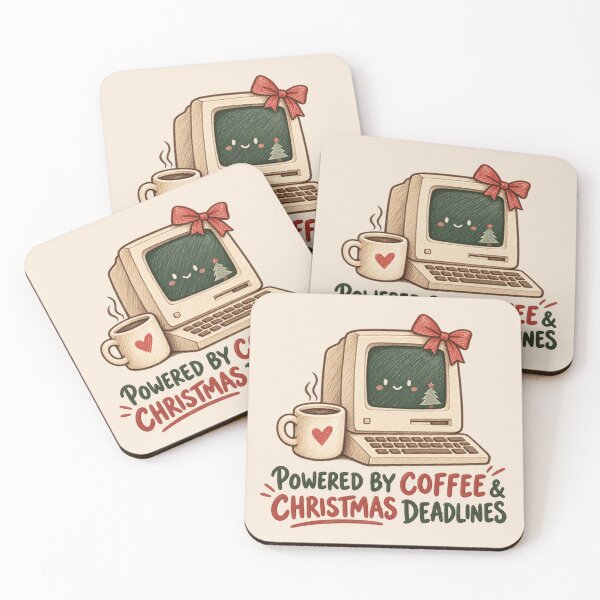 Item preview, Funny Office Christmas – Coffee & Deadlines Coworker Gift designed and sold by 1DreamerShop.