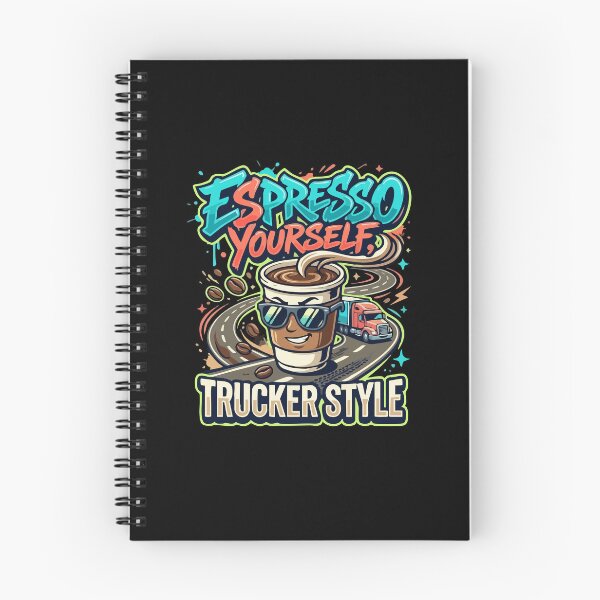 Item preview, Espresso Yourself Trucker Style Funny Coffee Driver designed and sold by AmeliaShirts.
