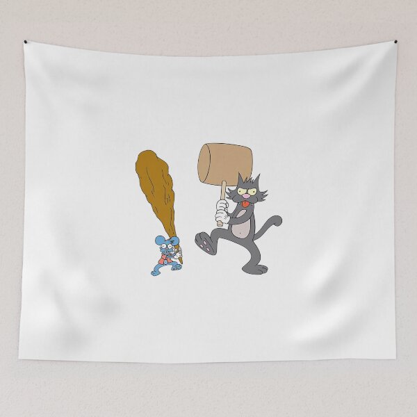 Item preview, Itchy & Scratchy Caveman Mallet Fight designed and sold by Moonifillst.