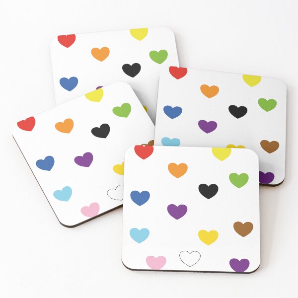 Item preview, Inclusive Flag Rainbow Hearts - Pack designed and sold by Inspirationmotivation.