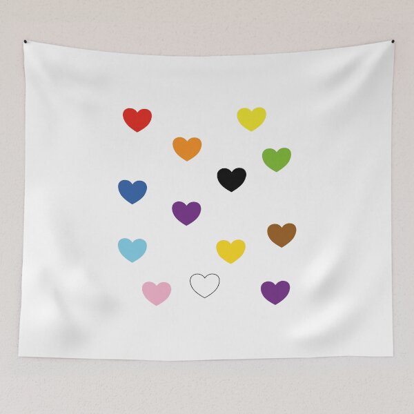 Item preview, Inclusive Flag Rainbow Hearts - Pack designed and sold by Inspirationmotivation.