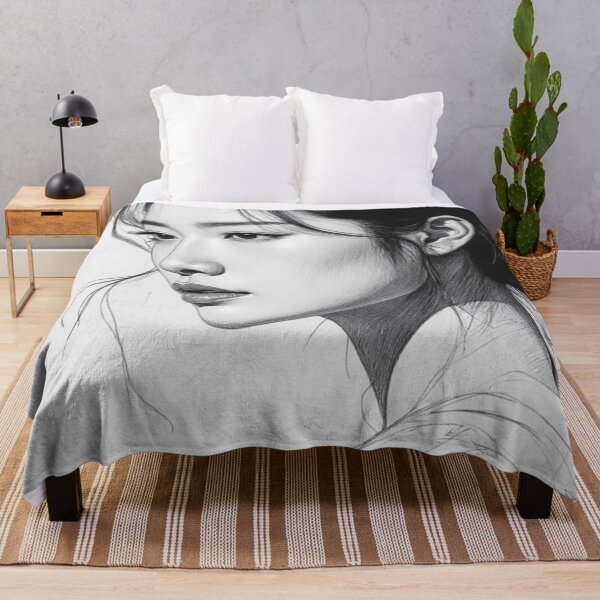 Item preview, Grace in Profile - Black and White Portrait Illustration designed and sold by nhk999.